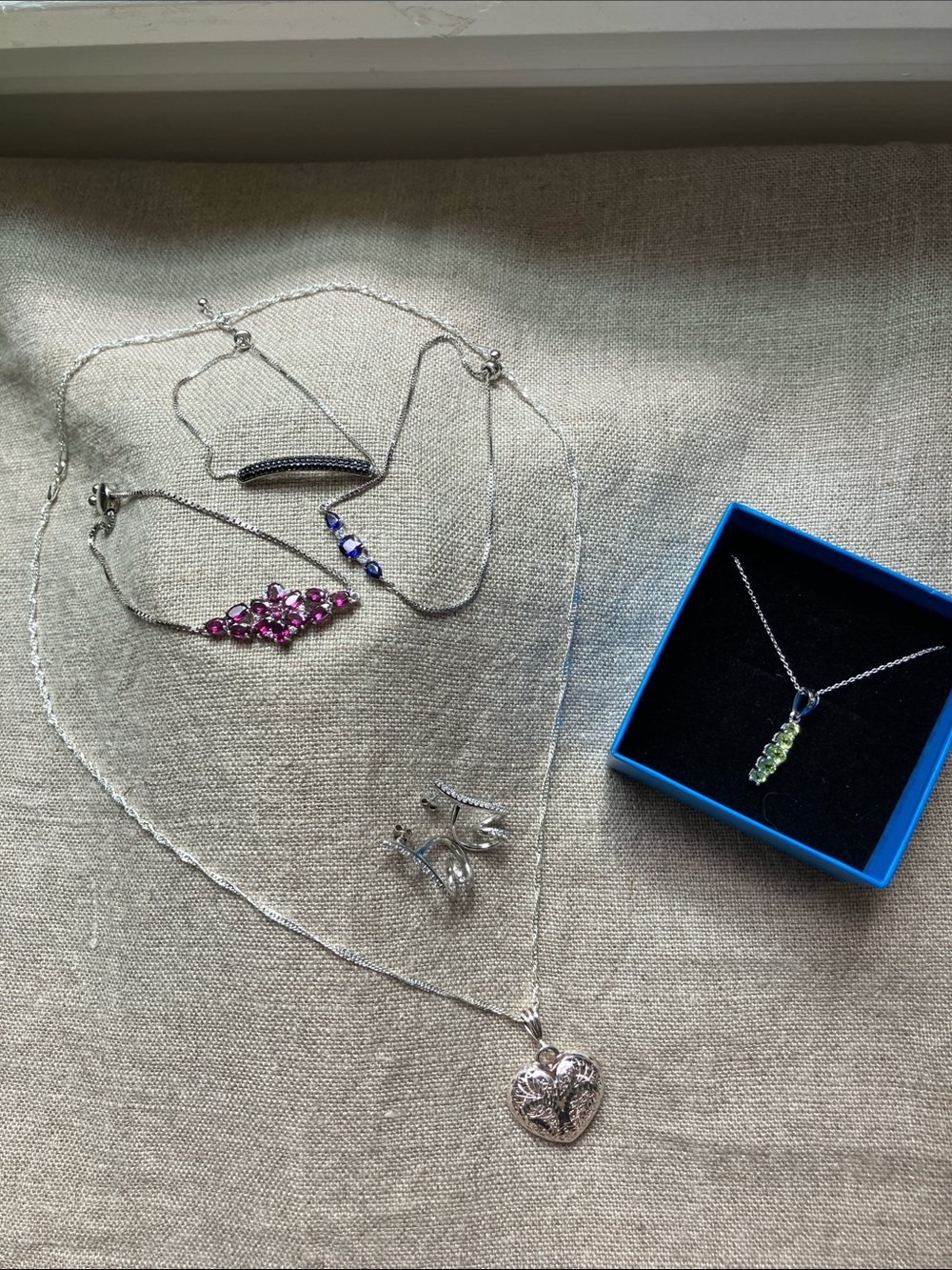 NWOT Sterling Gemstone 6 Pc Jewelry Reseller Bundle Bridesmaid Gift Value $570